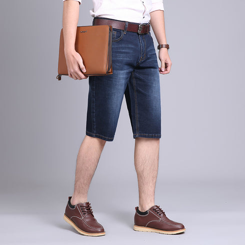 Men's Summer Fashion Plus Size Jeans Denim Dress Shorts