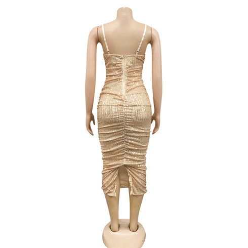 Sexy Backless Slit Women's Bodycon Long Dresses