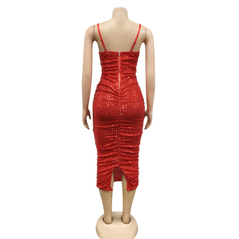 Sexy Backless Slit Women's Bodycon Long Dresses