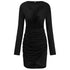 Sexy Crop Long Sleeve Party Bodycon Dress for Women