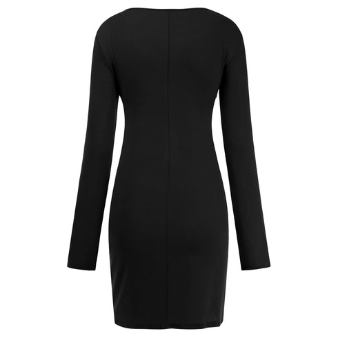 Sexy Crop Long Sleeve Party Bodycon Dress for Women