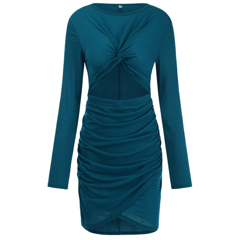 Sexy Crop Long Sleeve Party Bodycon Dress for Women