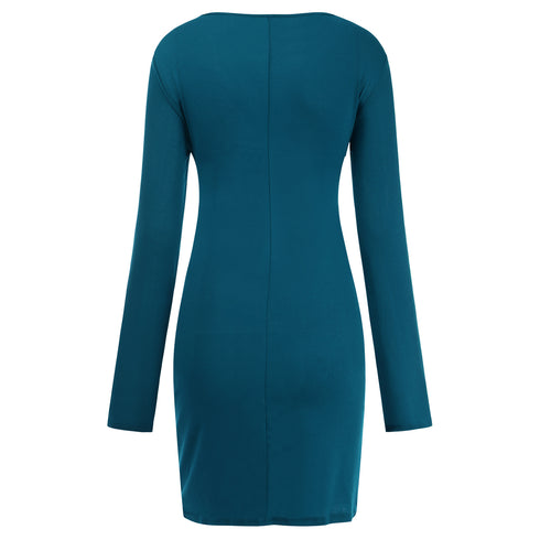 Sexy Crop Long Sleeve Party Bodycon Dress for Women