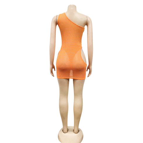 Sexy Hollow Out Glitter Women's Bodycon Dresses