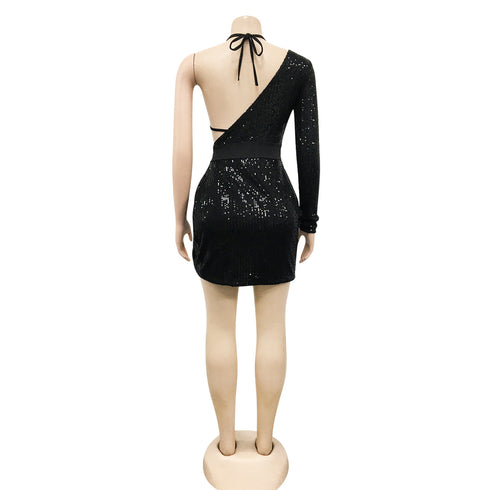 Sexy Irregularity Sequins Women's Bodycon Dresses