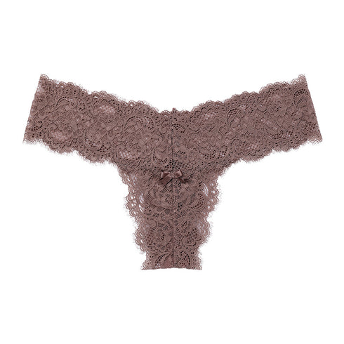 Sexy Lace Low Waist Women's Thong Panties Sport Underpants