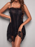 Sexy Lace Women's Nightdress Pure Color Pajama Dress