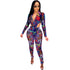 Sexy Mesh Print Women's Two Piece Outfits Sets