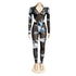 Sexy Mesh Print Women's Two Piece Outfits Sets