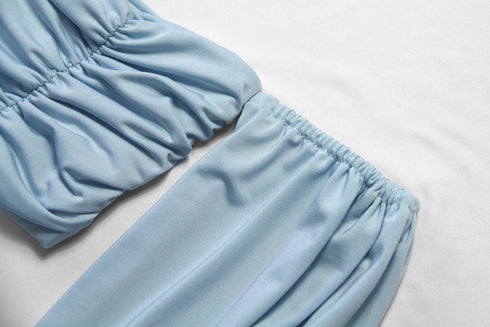 Sexy Stylish Women's Long Sleeve Off Shoulder Crop Tops