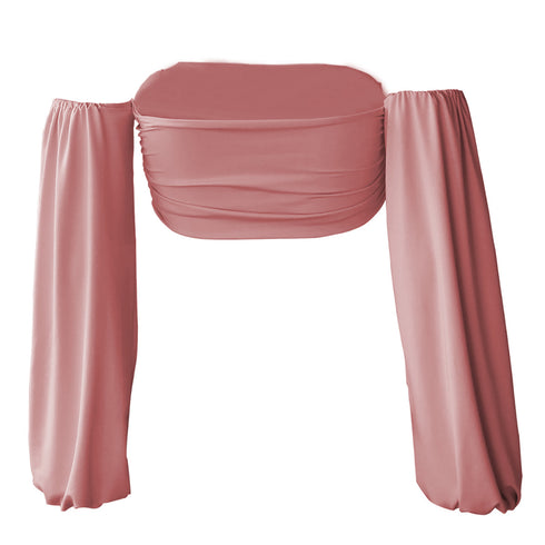 Sexy Stylish Women's Long Sleeve Off Shoulder Crop Tops