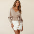 Sexy V Neck Pullover Sweater Women's Knit Tops