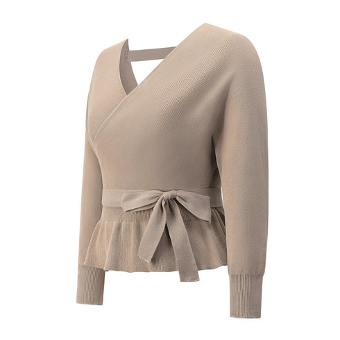 Sexy V Neck Pullover Sweater Women's Knit Tops