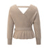 Sexy V Neck Pullover Sweater Women's Knit Tops