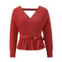 Sexy V Neck Pullover Sweater Women's Knit Tops