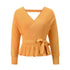 Sexy V Neck Pullover Sweater Women's Knit Tops