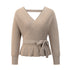 Sexy V Neck Pullover Sweater Women's Knit Tops