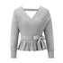 Sexy V Neck Pullover Sweater Women's Knit Tops