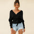 Sexy V Neck Pullover Sweater Women's Knit Tops
