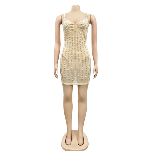 Sexy Western Stylish Women's Spaghetti Strap Bodycon Dresses