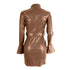 Sexy Women's Imitation Leather Bodycon Cocktail Dresses