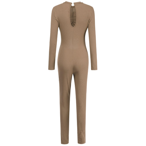 Sexy Women's Long Pants Crop Tops Suit Jumpsuits