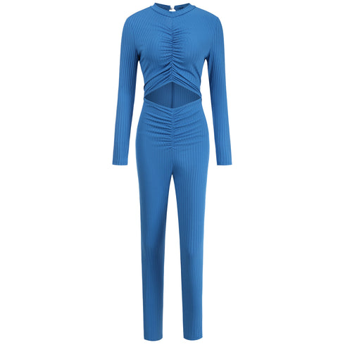 Sexy Women's Long Pants Crop Tops Suit Jumpsuits