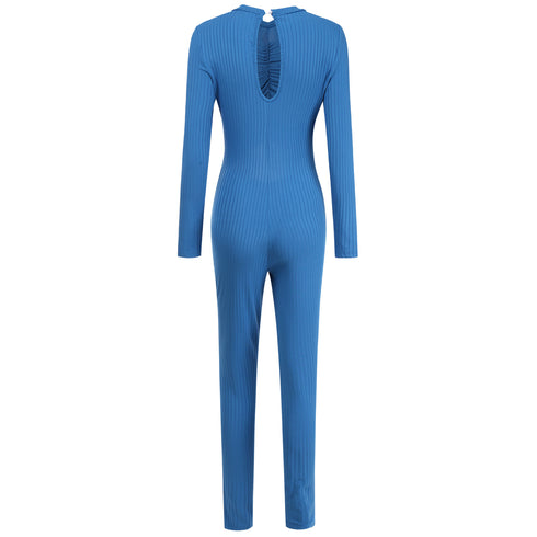 Sexy Women's Long Pants Crop Tops Suit Jumpsuits