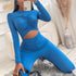 Sexy Women's Long Pants Crop Tops Suit Jumpsuits