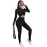 Sexy Women's Long Pants Crop Tops Suit Jumpsuits