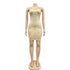 Sexy Women's Sequins Spaghetti Strap Bodycon Dresses