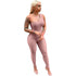 Sexy Women's Sleeveless Pure Color Workout Jumpsuits