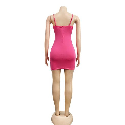 Sexy Women's Spaghetti Strap Bodycon Tube Dress