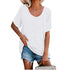 Simple Basic Women's Plus Size Short Sleeve T-Shirt