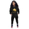 Simple Sportswear Hoodie Women's Two Piece Outfits
