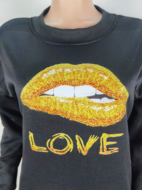 Simple Sportswear Hoodie Women's Two Piece Outfits