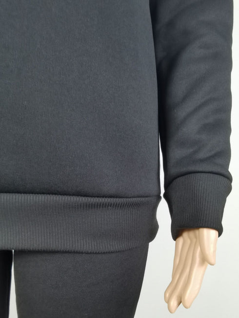 Simple Sportswear Hoodie Women's Two Piece Outfits