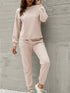 Simple Women's Tops Pant Loungewear Two Piece Outfits
