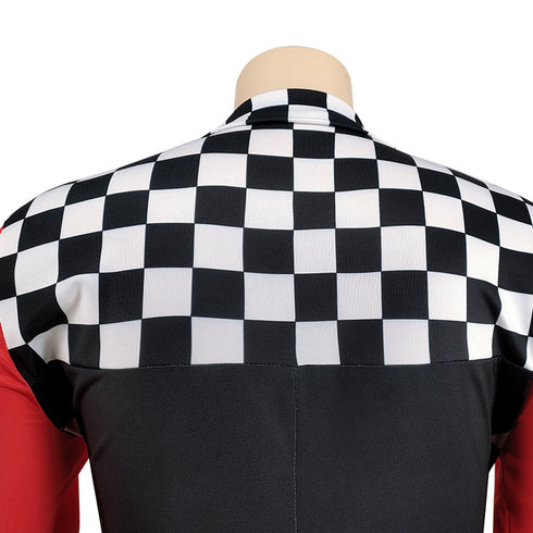 Slim Fit Women's Plus Size Zipper Clash Jumpsuits