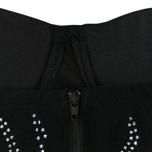 Spaghetti Strap Fluoroscopy Gauze Women's Bodycon Dresses