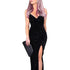 Spaghetti Strap Slender Slit Women's Bodycon Maxi Dress