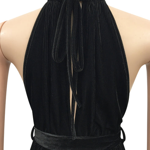 Split Jumpsuit Women's Pure Color Sleeveless Jumpsuits