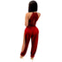 Split Jumpsuit Women's Pure Color Sleeveless Jumpsuits