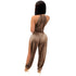 Split Jumpsuit Women's Pure Color Sleeveless Jumpsuits