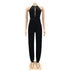 Split Jumpsuit Women's Pure Color Sleeveless Jumpsuits