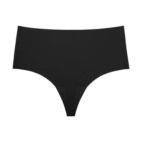 Sport Breathable Underpants Women's High Waist Thong Panties