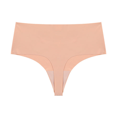 Sport Breathable Underpants Women's High Waist Thong Panties