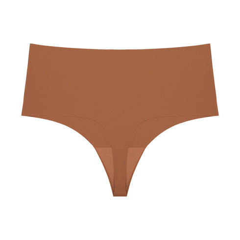 Sport Breathable Underpants Women's High Waist Thong Panties