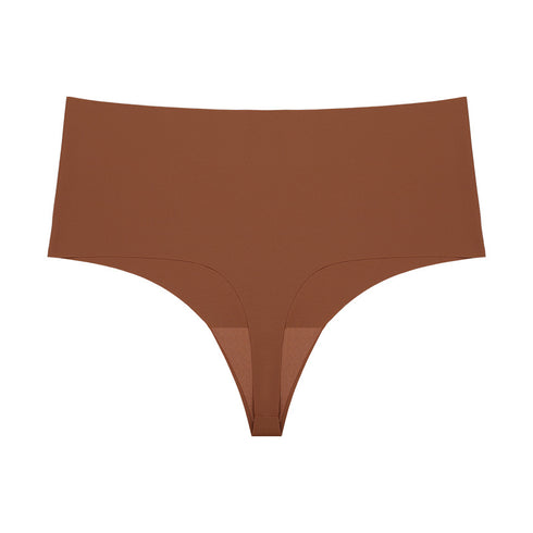 Sport Breathable Underpants Women's High Waist Thong Panties