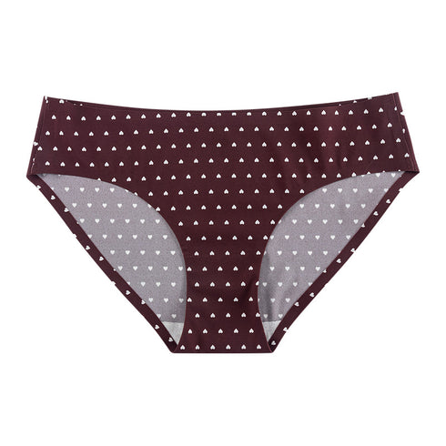 Sport Underpants Women's loving Heart Printing Briefs Panties